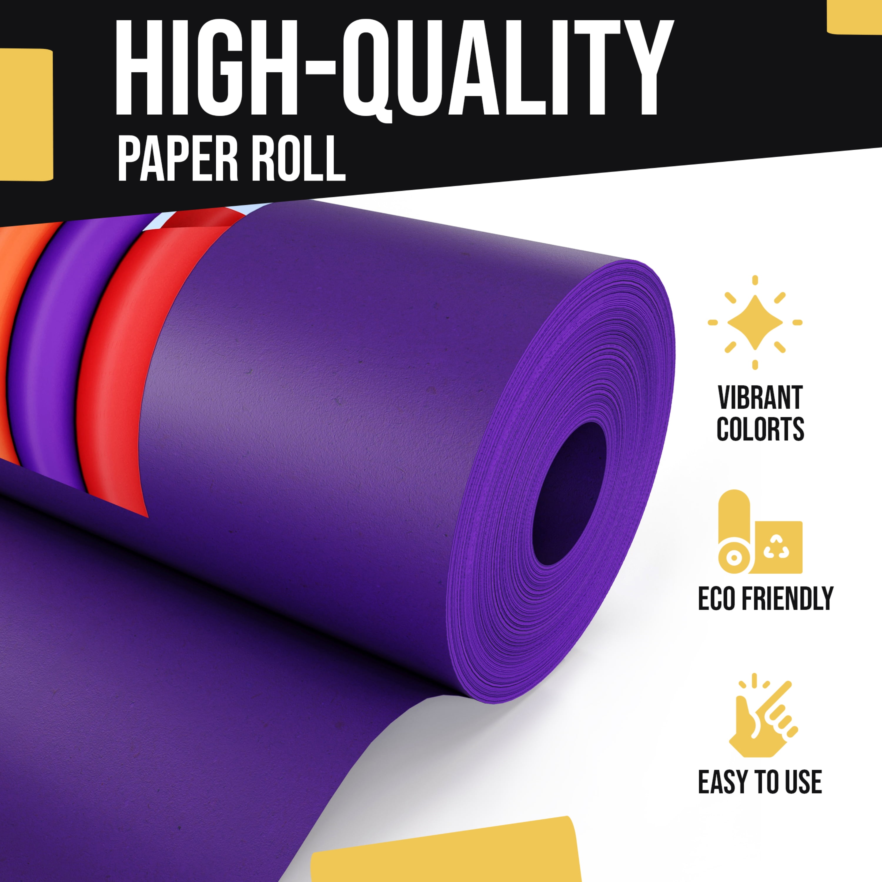 Crown Display 17.75" x 110 Ft Purple Kraft Paper Roll