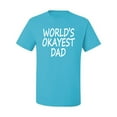 thumbnail image 2 of Wild Bobby,World's Okayest Dad Gift, Father's Day, Men Graphic Tees, Light Turquoise, Large, 2 of 3
