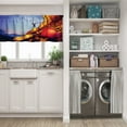thumbnail image 5 of LALILO Kitchen Curtain Valance Bike Adventure Rod Pocket Window Curtain 52"x 18" Set of 2, 5 of 6