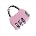 thumbnail image 2 of Luggage Box Resettable Combination Lock Padlock 3 Digit Number Pink, 2 of 8