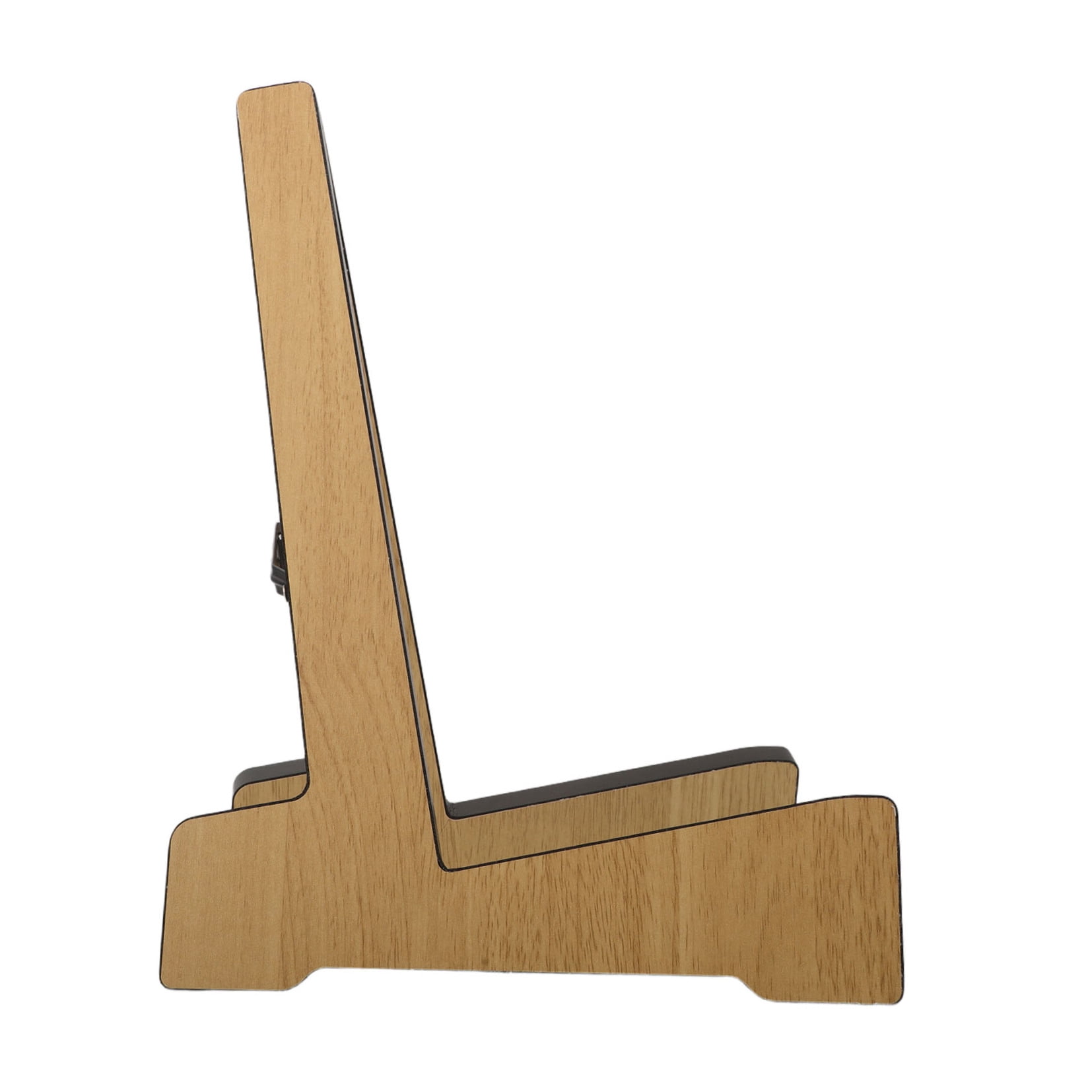 DEEPCRAFF Rustic Wooden Guitar Holder Floor Stand for Vertical Guitar Storage in Khaki Color