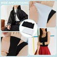 thumbnail image 5 of 2 Colors Elastic Fiber Ribbing Fabric 37.4x5.1 Inch Black White Rib Knit Fabric for Cuffs and Waistband Stretch Neckline Collar Trim Material for Jacket Sewing Waistband Cuffs Welt Edge, 5 of 5