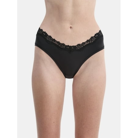 No Boundaries Women s Body Base Hipster with Lace Panty  Sizes XS to XXXL