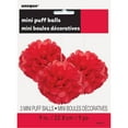 thumbnail image 2 of Tissue Paper Pom Poms, 9 in, Red, 3ct, 2 of 2