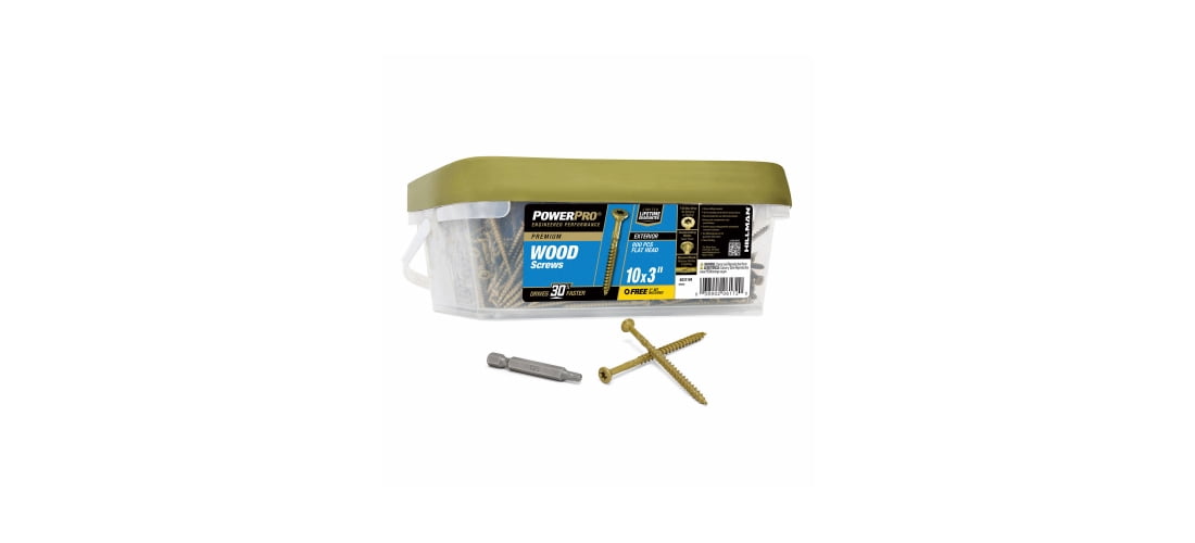 Hillman Fasteners 48311 10 x 3 in. Exterior Wood Screws