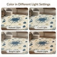 thumbnail image 7 of ODIKA 2'x3' Washable Doormat Non-Slip, Low Pile Map Reef Ocean Coral Border Vintage Wave Turtle Nautical Compass Playful for Entryway, Kitchen, Laundry Room, 7 of 7