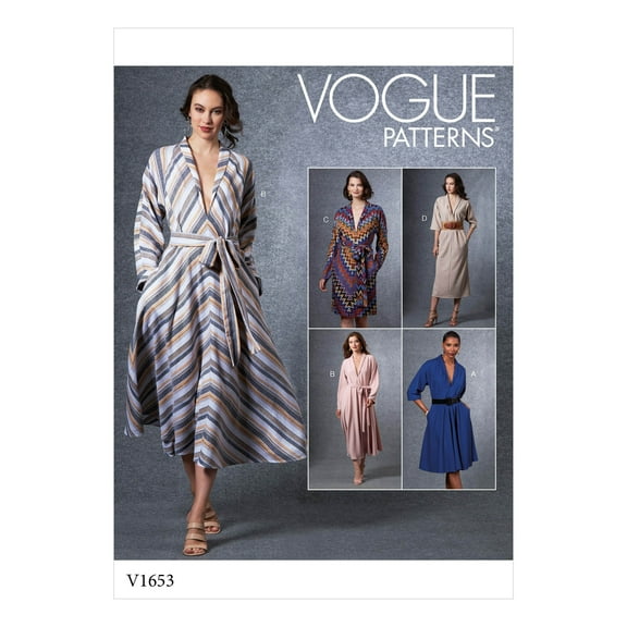 Vogue Patterns Pattern: Vogue Easy Options, Misses' Dress Sizes 14-16-18-20-22