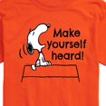 thumbnail image 3 of Peanuts - Make Yourself Heard - Men's Short Sleeve Graphic T-Shirt, 3 of 6