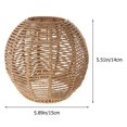 thumbnail image 2 of Home Lighting Rattan Lamp Cover Handmade Woven Chandelier Retro Lampshade Homestay Lampshade Decora, 2 of 5