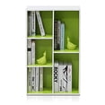 thumbnail image 4 of Librería Furinno Luder de 5 cubos blanco/verde, 4 of 7