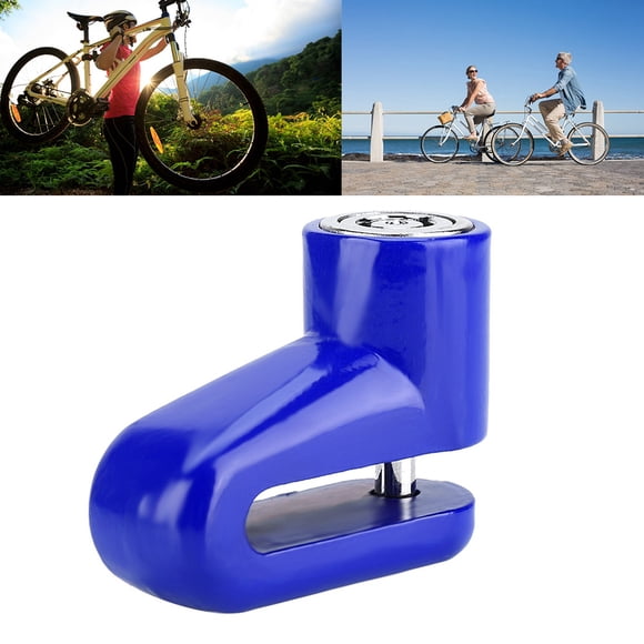 Seguridad Scooter Motocicleta, Antirrobo Bicicleta De Servicio Pesado Alarma Bicicleta Bloqueo Con Rueda De Freno Disco Rotor Bloqueo Rojo