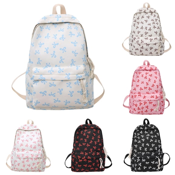 CUZIBR Girls Backpack Cute Preppy Daypack College Bookbag Adjustable Cushioned Straps Multi Pockets Daypack For Teens Back To School Travel Camping Daily Commute