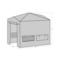 thumbnail image 6 of NorWestOutdoor 6'W x 8'D x 7'H Pop Up Greenhouse- White, 6 of 7