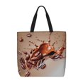 thumbnail image 1 of Easygdp Coffee Beans Chocolate Splash Bolsa Tote para Mujer, Bolso de Hombro para Trabajo, Playa, Viajes, Compras y Supermercado, 1 of 7