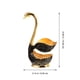thumbnail image 5 of juego de cucharas de café de metal con forma de cisne, soporte para cucharas de postre, estante de almacenamiento para cucharas de cisne, 5 of 6