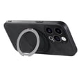 thumbnail image 3 of For iPhone 12 Case Retro Leather Circular Rotating Stand Shockproof Phone Case,Black,For iPhone 12, 3 of 7