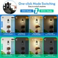 thumbnail image 3 of VIANIS Motion Sensor Porch Light, Black Outdoor House Lights Dusk to Dawn, Waterproof Outdoor Light Fixtures Lantern for Garage, Porch, House, 100% Aluminum, Weather Resistant, 3 of 9