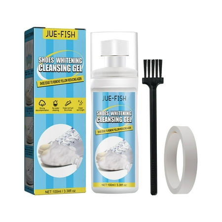 

JeashCHAT Shoes Whitening Cleansing Gel White Shoe Cleaner Portable Disposable Sports Shoe Cleaner Decontamination And Yellowing Foam Dry Cleaner 100ml Clearance
