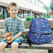 Cshidworld Toddler Backpack for Boys Girls 2-4, Preschool Backpack Mini Backpack For School & Travel, Child Backpacks, Kindergarten Elementary Toddler bag, Kids Backpack, 11 H, Dark Blue Cars