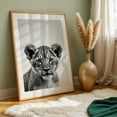 thumbnail image 6 of baby lion - Photography Tiger Wildlife Black and White Animal Portrait Nature Minimalist Unframed Wall Art Print 24 x 36 inches, 6 of 60