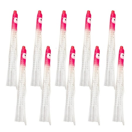 hejhncii 10Pcs Octopuses Squids Skirts Soft Baits Trolling Fishing Lure Easy to Use
