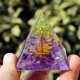 thumbnail image 1 of Mini pirámide de cristal natural, generador de energía, cuarzo, amatista, curación espiritual, cristal, chakra, pirámide de resina, 1 of 6