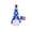 Blue, variant on erdimoy 4th of July Patriotic Light-Up Gnome Figurine, 10.5" LED Knit Plush Gnome with American Flag (2 Styles)