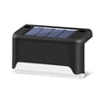 thumbnail image 2 of Luz de escalera LED solar 3000K IP55 Impermeable Resistente a la intemperie Recargable Jardín Camino Lámparas de valla Decoración Patio de plástico Noche Negro Noticed HA009218-01, 2 of 6