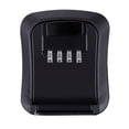 thumbnail image 1 of Zootealy Key Storage Lock Box Wall Mounted 4-Digit Combination Retrievable Password Outdoor Key Safe Box Resettable Code Key Holder Hider, 1 of 8