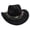 Black, variant on YIWULA Cowboy Hat for Boys Girls Western Felt Fedora Hat for Kids(Blue,One Size)