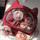 thumbnail image 2 of Lindo bolso japonés Y2K 2024, nuevo bolso de mano para mujer, estilo uniforme con orejas de gato, estilo Harajuku gótico, de un solo hombro, bolsos de PU transparentes, 2 of 5