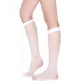 thumbnail image 3 of CHUNTIAN Sox Womens Fishnet Knee High Socks Girls Hollow Out Black Lace Stockings Sexy Sheer Mesh Trouser Socks Calf Sock, 3 of 8