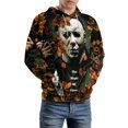 thumbnail image 5 of Michael Myers Hoodies for Men Women 3D Print Pullover Novelty Hooded Sweatshirt Hoodies with Big Pockets S, 5 of 8