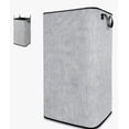 thumbnail image 1 of Cesto de Ropa Plegable 80L Grande Rectangular y con Asas Resistentes Ideal para Baño y Dormitorio Modelo Gris, 1 of 4