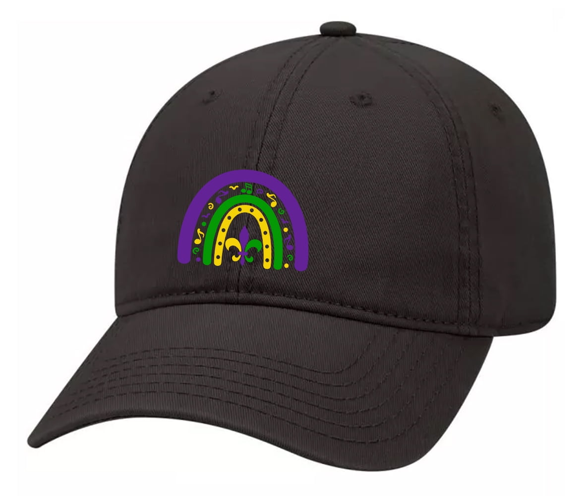 Custom Soft Baseball Cap Mardi Gras Embroidery Dad Hats for Men & Women