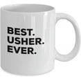 thumbnail image 2 of Usher Mug - Best Usher Ever Coffee Cup - Usher Gifts For Kids Church Wedding Men - Thank You - Inexpensive Under $20 Or Add To Gift Bag Basket Box Set, 2 of 2