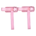 thumbnail image 3 of Quzzie 2 Pieces Weight Lifting Straps Wrist Wraps Powerlifting Support Brace Comfortable Padded Bands with Double D Rings Durable Polyester Suitable for Gym Strength Training Exercise Pink, 3 of 8