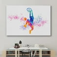 thumbnail image 3 of wall26 Canvas Print Wall Art Rainbow Spray Paint Ink Basketball Player Sports &amp; Fitness Athletes Digital Art Realism Boy's Bedroom Decorative Urban Rustic for Living Room, Bedroom, Office - 32&qu, 3 of 5