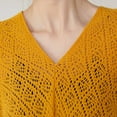 thumbnail image 6 of MESSUEN Thick Scarf Womens Poncho Tops Vintage Shawl Womens Poncho Sweater Women Cape Women Shawl Knit Ponchos for Women Yellow One Size, 6 of 7