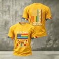 thumbnail image 2 of GrmtClth Men's We the People Means Everyone Shirts Pried Rainbow Flag Pattern Tops Equality Short Sleeves T-Shirts Casual Crew Neck Clothes Yellow M, 2 of 3