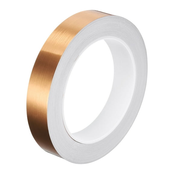Uxcell Floor Tiles Rose Gold Foil Lines Metallic Mirror Tape 0.79"x82 Ft