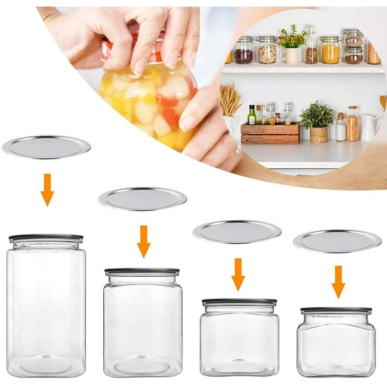 Glass Jars, Mason Jars, Glass Jars With Divided Lids, Wide Mouth