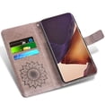 thumbnail image 2 of Galaxy Note 20 Ultra Case, Genuine Leather Note 20 Ultra Wallet Flip Cover Case with Credit Card Slots, Magnetic Closure, Stand, Shock Absorbing Case Compatible with Note 20 Ultra - Black, 2 of 5