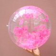 thumbnail image 2 of Inflatable Transparent Feather Beach Ball for Outdoor Swimming Pool Water Playing PVC Ball Play Water Beach Toy, 2 of 10