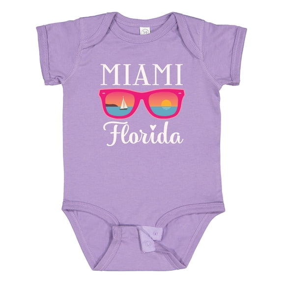 Inktastic Miami Florida Vacation Beach Trip Girls Baby Bodysuit