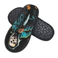 thumbnail image 2 of Soft Plush Furry Slippers, Michael Myers House Slippers Indoor Anti-Slip Comfy Home Medium, 2 of 8