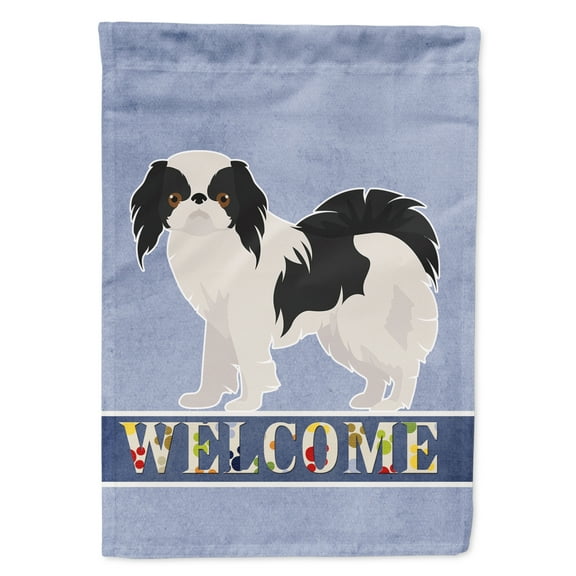Japanese Chin Welcome Flag Canvas House Size