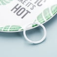 thumbnail image 2 of WORGEOUS 100pcs Metal Loose Leaf Binder Rings Multi-purpose Snap Ring Loose Paper Notebook Rings Keychain Rings, 2 of 8