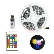 Early Holiday Deals! Uhuya 24Keys 10+1 Fire-works Lights, Fire-works LED Strips Dream Colors RGB Change Music Sound Sync Bluetooth Fire-works Lights with Remote Control LED Strips for