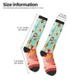 thumbnail image 2 of Wukai Céréales Flottantes Colorées pour Bas Contrastés, Chaussettes Longues Sport Entraînement Physique Adulte, Unisexe, 2 of 6